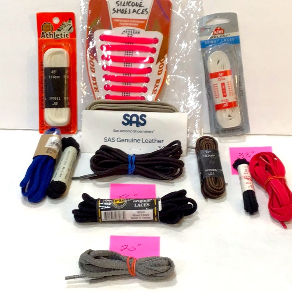 All kinds shoelace & boot lace bundle One dozen